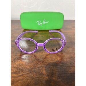 Ray-Ban Kids Purple Round Eyeglasses RB 9075V 3880 37-16 120 with Case